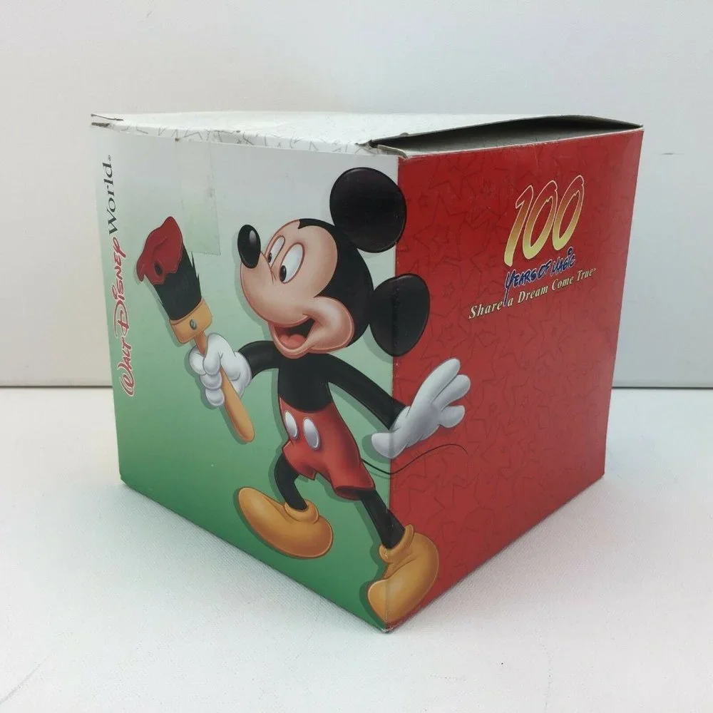 Walt Disney World Souvenir Box Gift Mickey Mouse 100 Years Red Green Yellow Blue